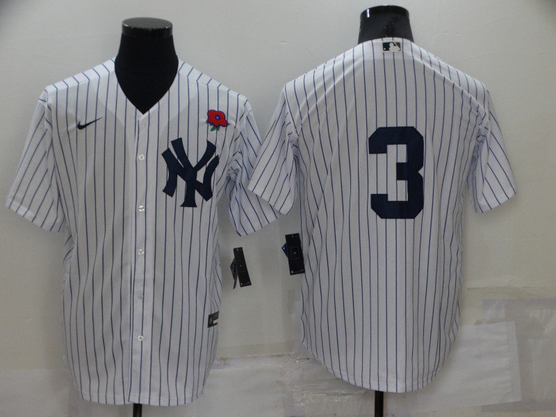 Babe Ruth #3 White Cool Base Jersey - New York Yankees - Scesy