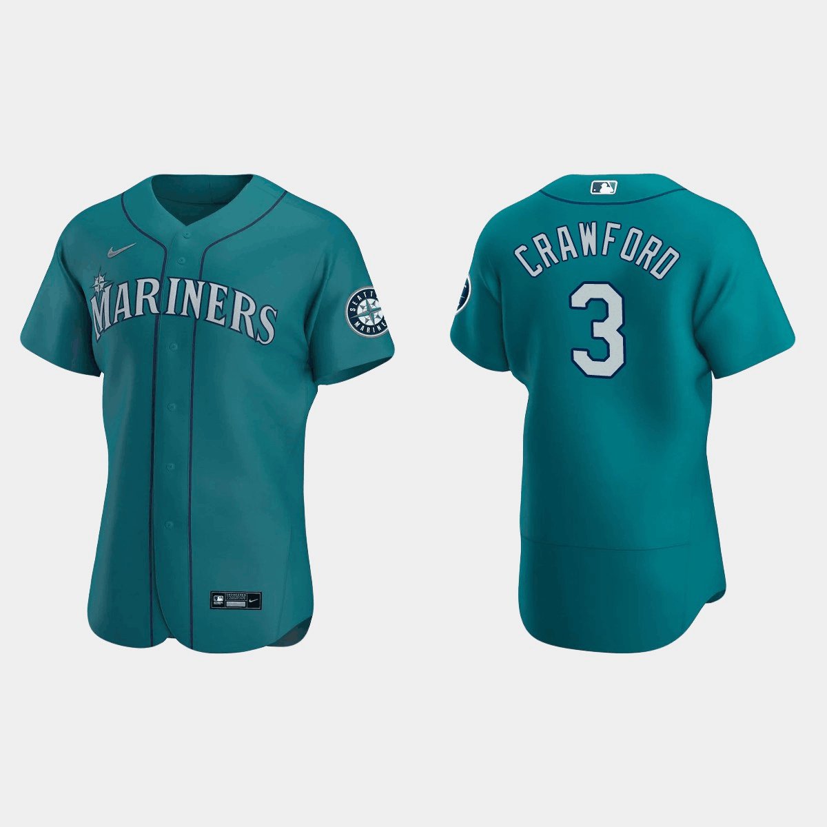 J.P. Crawford Team Issued Light Blue Spring Training Jersey 2019 Exhibition  Game - SD @ SEA 3-26-2019
