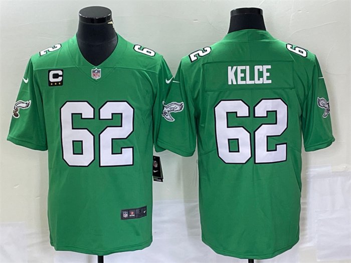 Limited Men's Jason Kelce Green Jersey - #62 Football Philadelphia