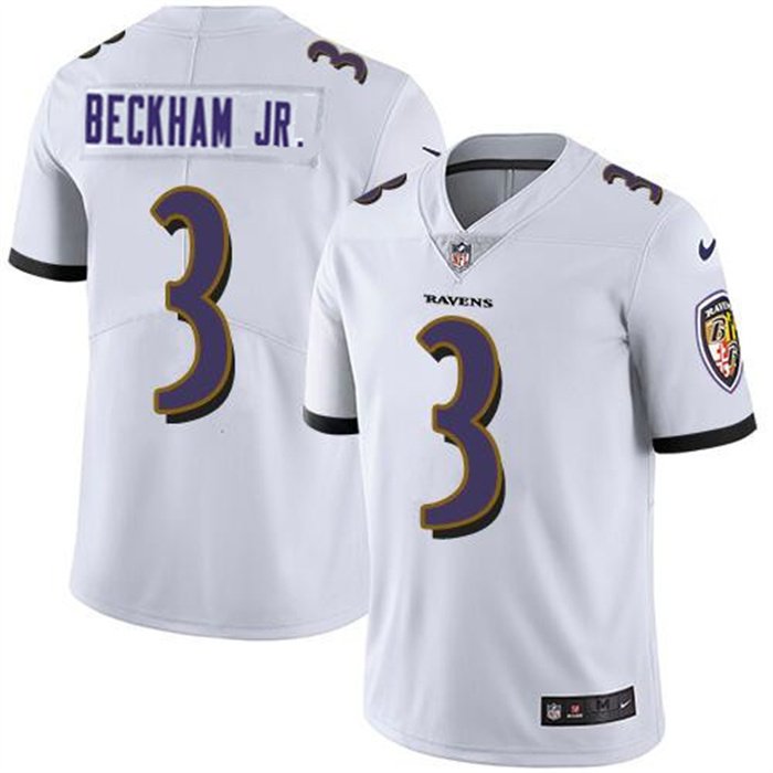 Odell Beckham Jr. 13 Baltimore Ravens Game Youth Jersey - White - Bluefink