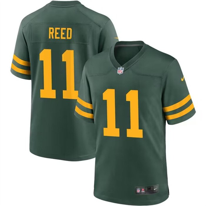 Packers #11 Jayden Reed Home Youth Nike Game Jersey 8 S Green