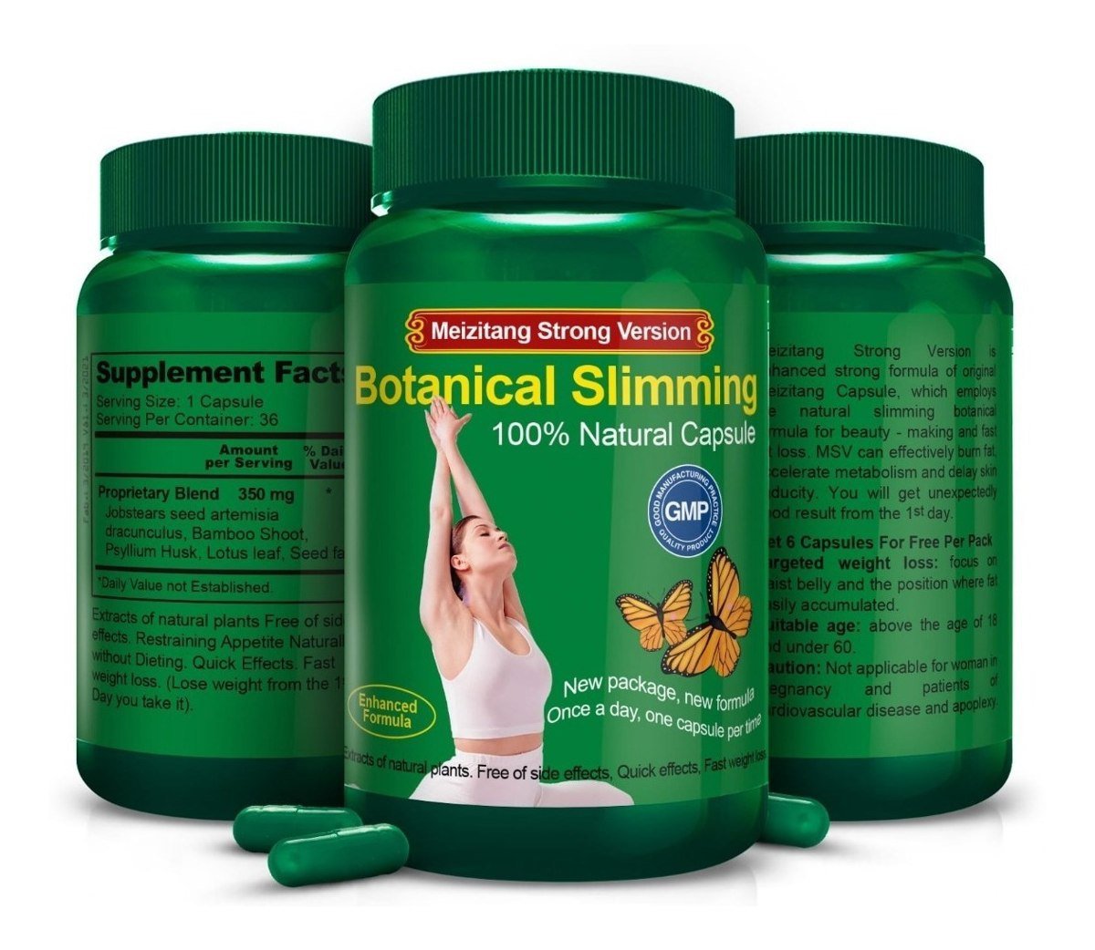 MZTN Herbal Slim 36 soft gel pills,100% - Stronger Version - Authorize ...