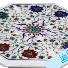 18" coffee corner marble inlay stone table top use room and decor wall