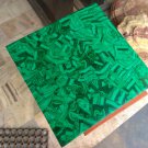 2' coffee corner marble inlay stone table top use room and decor wall malachite green