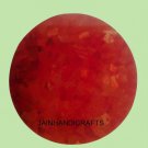 2' coffee corner marble inlay stone table top use room and decor wall malachite red