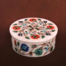 4" marble trinket jewelery box inlay