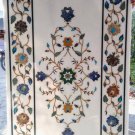 6'x3' white dining coffee corner marble inlay stone table top use room and decor
