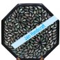 12" coffee corner marble inlay stone table top use room and decor wall malachite