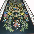 5'x2.5' coffee corner dining marble inlay stone table top use room and decor wall malachite