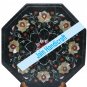 18" coffee corner marble inlay stone table top use room and decor wall malachite