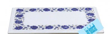 4'x2' coffee corner marble inlay stone table top  and decor blue malachite