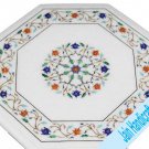 15" coffee corner marble inlay stone table top  and decor blue malachite