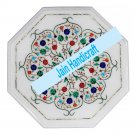 15" coffee corner marble inlay stone table top  and decor blue malachite