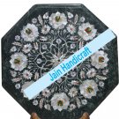 15" coffee corner marble inlay stone green table top  and decor malachite