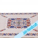 3' coffee corner marble inlay stone white table top  and decor  blue malachite