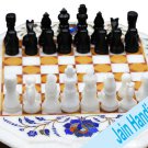 2' coffee corner marble inlay stone white chess table top  and decor malachite