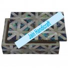 8"x6" marble trinket jewelery box inlay malachite