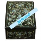 8"x6" marble trinket jewelery box inlay malachite