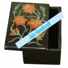 6"x4" marble trinket jewelery box inlay malachite