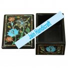 6"x4" marble trinket jewelery box inlay malachite