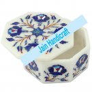 6" marble trinket jewelery box inlay malachite