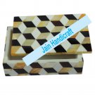 8"x6" marble trinket jewelery box inlay malachite