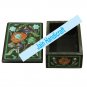8"x6" marble trinket jewelery box inlay malachite