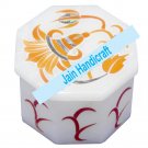 4" marble trinket jewelery box inlay malachite