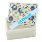 8"x6" marble trinket jewelery box inlay malachite