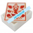 8"x6" marble trinket jewelery box inlay malachite