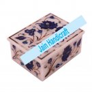 8"x6" marble trinket jewelery box inlay malachite