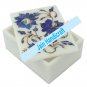 6"x4" marble trinket jewelery box inlay malachite