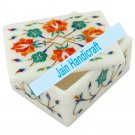 8"x6" marble trinket jewelery box inlay malachite