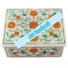 8"x6" marble trinket jewelery box inlay malachite