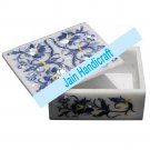 8"x6" marble trinket jewelery box inlay malachite