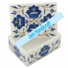 6"x4" marble trinket jewelery box inlay malachite