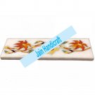 4"x12" Stone Marble Inlay Tiles Pietra Dura Art Home Decor decorate b4