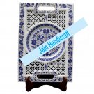 12"x18" Marvelous Marble tray Multi Floral Kitchen Decor inlay malachite