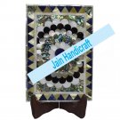 10"x14" Marvelous Marble tray Multi Floral Kitchen Decor inlay malachite