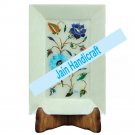 9"x12" Marvelous Marble tray Multi Floral Kitchen Decor inlay malachite