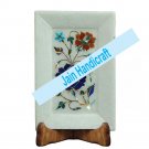9"x12" Marvelous Marble tray Multi Floral Kitchen Decor inlay malachite