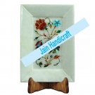 9"x12" Marvelous Marble tray Multi Floral Kitchen Decor inlay malachite