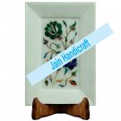 9"x6" Marvelous Marble tray Multi Floral Kitchen Decor inlay malachite