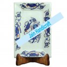 10"x14" Marvelous Marble tray Multi Floral Kitchen Decor inlay malachite