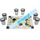 18"x12" Marvelous Marble tray Multi Floral Kitchen Decor inlay malachite