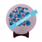 11" marble plate and fruit bowl inlay malachite