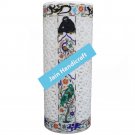 12" marble vase pot  flower home decor inlay malachite