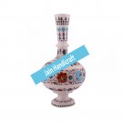 12" marble vase pot  flower home decor inlay malachite