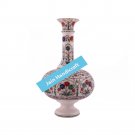 15" marble vase pot  flower home decor inlay malachite