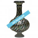 15" marble vase pot  flower home decor inlay malachite